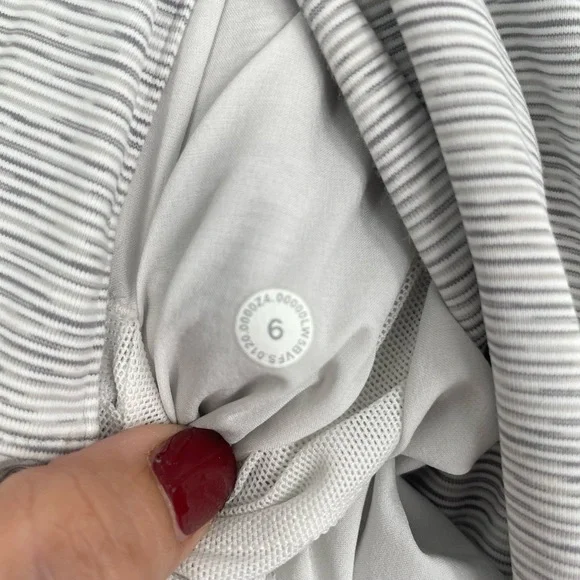 Lululemon Women's Light Gray Drawstring Elastic Waist Casual Sweatpants Size 6 - Picture 6 of 9